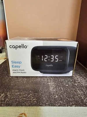 New Capello CR15 Digital Alarm Clock AM FM Radio Sleep Easy Wake Up To Music - Image 1 of 2