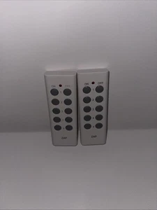 Etekcity Zap Remote Control L Series White - Replacement Controls- Lot Of 2 - Picture 1 of 2