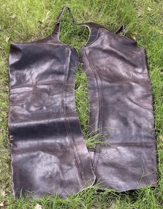 Handgefertigte dicke Rindsleder Chaps 38" - 43" Taille - Bild 1 von 7