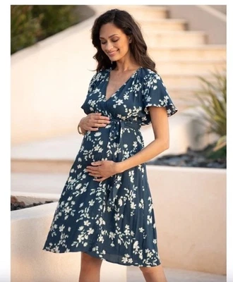 Vestido de enfermería de maternidad Seraphine nuevo envolvente floral talla 14 nuevo con etiquetas Foto 1 de 4