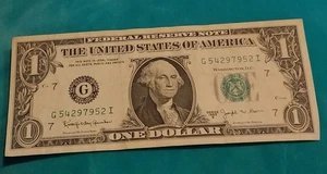 1963-B $1 Federal Reserve Barr Note - Picture 1 of 4