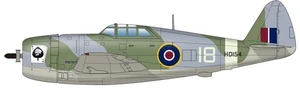 Platts 1/144 World War II Royal Air Force Fighter Thunderbolt Mk.I Leatherback S - Picture 1 of 5