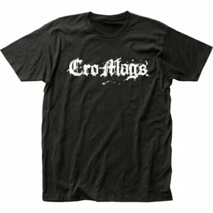 Cro-Mags Logo T Shirt Mens Licensed Rock N Roll Music Band Tee New Black - Picture 1 of 2