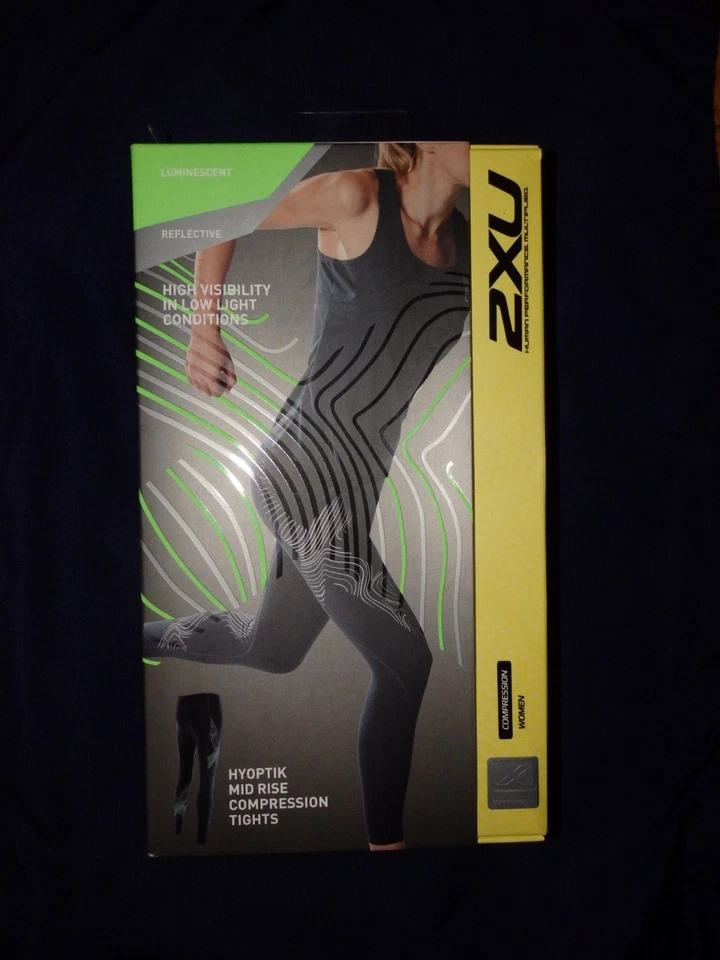 2XU Women Hyoptik Mid-Rise Compression Tights Large New MSRP $99 - Image 1 of 4