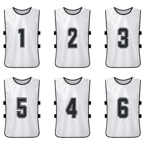 6 PCS Adults Soccer Pinnies Quick Drying Football Team Jerseys Youth Sports Z3I2 - Picture 1 of 11