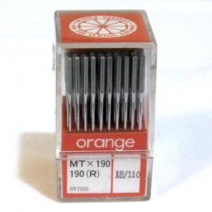 ORANGE MT x 190 MTx190 190 (R) 150SC SY7555 Größe #18/110 Box mit 100 Nadeln - Bild 1 von 3