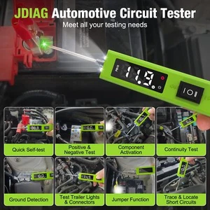 Sistema de dispositivo de cable de prueba probador eléctrico de circuito de sonda de alimentación digital automotriz - Imagen 1 de 12
