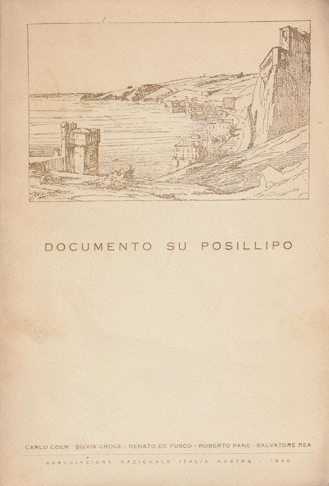 Documento su Posillipo Coen Carlo Croce Silvia De Fusco Renato Pane Roberto Rea - Immagine 1 di 1