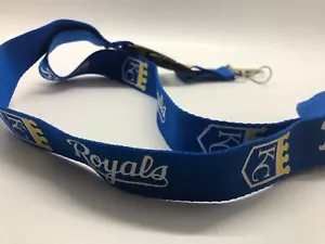 Kansas City Royals Lanyard Badge KeyChain Clip Face Mask Holder Strap Saver New - Picture 1 of 8