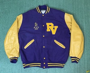 Vintage Mustangs Varsity Jacket Bomber RV Embroidered Size XL M.A.D 2004 - Picture 1 of 9