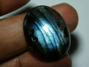 Each Side Front To Back Double Drilled Labradorite  Oval Connector Charm Beads - Picture 1 of 5