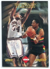 1996 Collector's Edge Time Warp Holofoil 2 English Ray Allen Rookie /2500