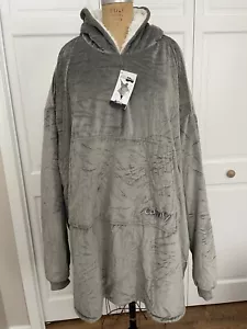 Blanket Sweatshirt Sherpa Plush Soft Comfy Fleece Oversized Hoodie Pocket Gift - Picture 1 of 12