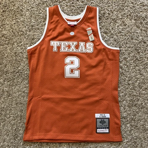 NEW Mitchell & Ness PJ Tucker 2005-06 Texas Longhorns Basketball Jersey Medium Cover