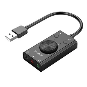 Sound Card USB External Audio Adapter Earphone Microphone for Computer Laptop - Picture 1 of 7