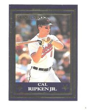 CAL RIPKEN 1992 SUPERSTARS CHECKLIST #NNO BALTIMORE ORIOLES 