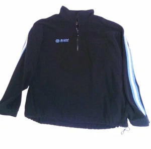 Men's XL Bristol Motor Speedway Pullover 1/4 ZIP Blue Fleece Jacket B72 - Picture 1 of 6