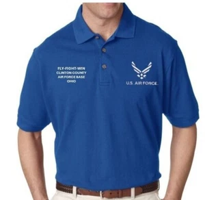 POLO Y SUDADERA CLINTON COUNTY AFB* OHIO* BORDADOS. LICENCIA OFICIAL - Imagen 1 de 3