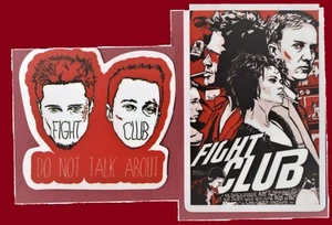 FIGHT CLUB Sticker CLASSIC action DRAMA thriller FANTASY Brad Pitt Edward Norton - Picture 1 of 14