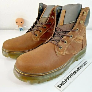 [US 14] DR DOC MARTENS GABION Slip Resistant Work Utility Boots Whiskey Brown - Picture 1 of 10