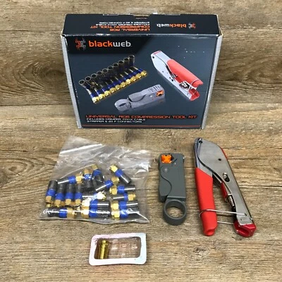 Kit de herramientas de compresión Blackweb Universal RG6 estado es usado Foto 1 de 4