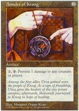 MTG magic cards 4x x4 Light Play, English Amulet of Kroog 5th Edition
