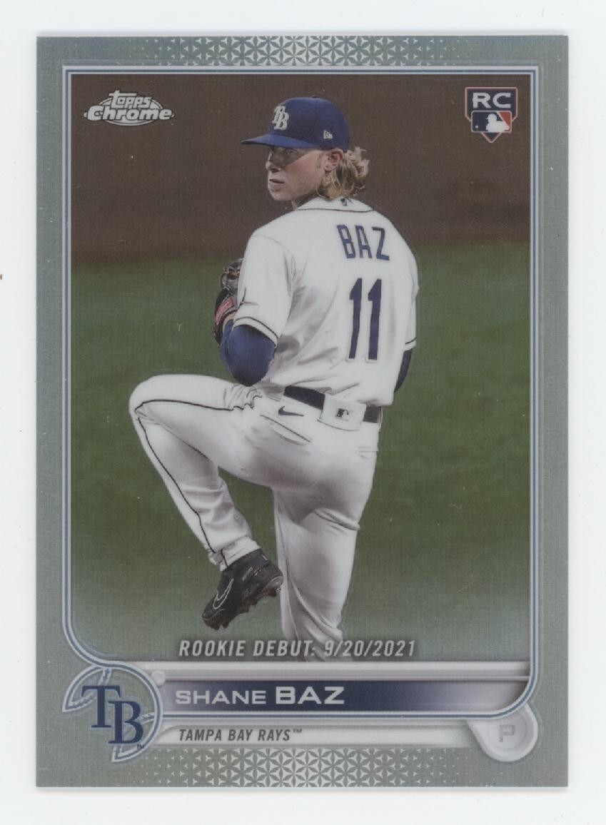 Shane Baz 2022 Topps Chrome Update Refractor Rookie RC #/299 #USC175 Rays