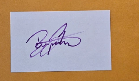 BRUCE SPRINGSTEEN SIGNED 3x5 INDEX CARD AUTOGRAPH Cover