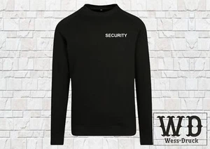 Security Pullover bestickt Sicherheitsdienst Türsteher Ordner Sweatshirt Pulli - Bild 1 von 6