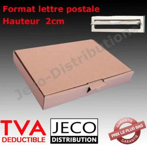 Boites postales extra plates carton 255x190x20 expédition format lettre suivie - Imagen 1 de 1