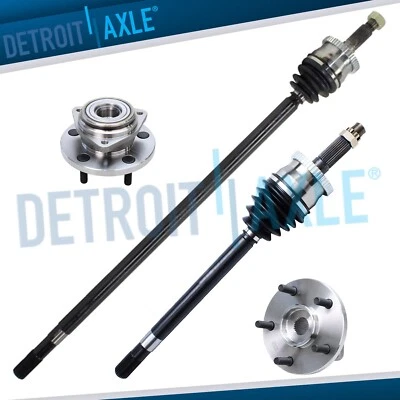 4WD Front CV Axle Shafts Wheel Bearing Hubs for 1999-2004 Jeep Grand Cherokee - Image 1 of 4