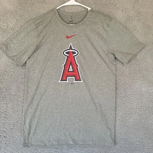 Camiseta Nike Dri-fit Angels Para Hombres Camiseta Pequeña Gris Manga Corta Béisbol MLB - Imagen 1 de 11