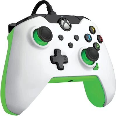 PDP Neon White Wired Xbox Controller + 1 Month FREE Game Pass Ultimate FAST POST - Image 1 of 4