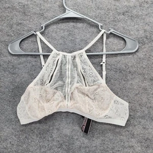 Victoria Secret Bralette Womens Medium Ivory Lace Very Sexy - Picture 1 of 4