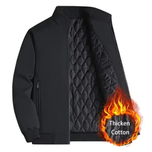 plus Size 8Xl Jacket for Men 2024 Thick Stand Collar Solid Winter Jacket Men Wat - Picture 1 of 15