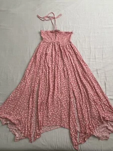 Ambiance Damenkleid Blumenmuster rosa kalte Schultern Umschnittriemen M neu ohne Etikett - Bild 1 von 7