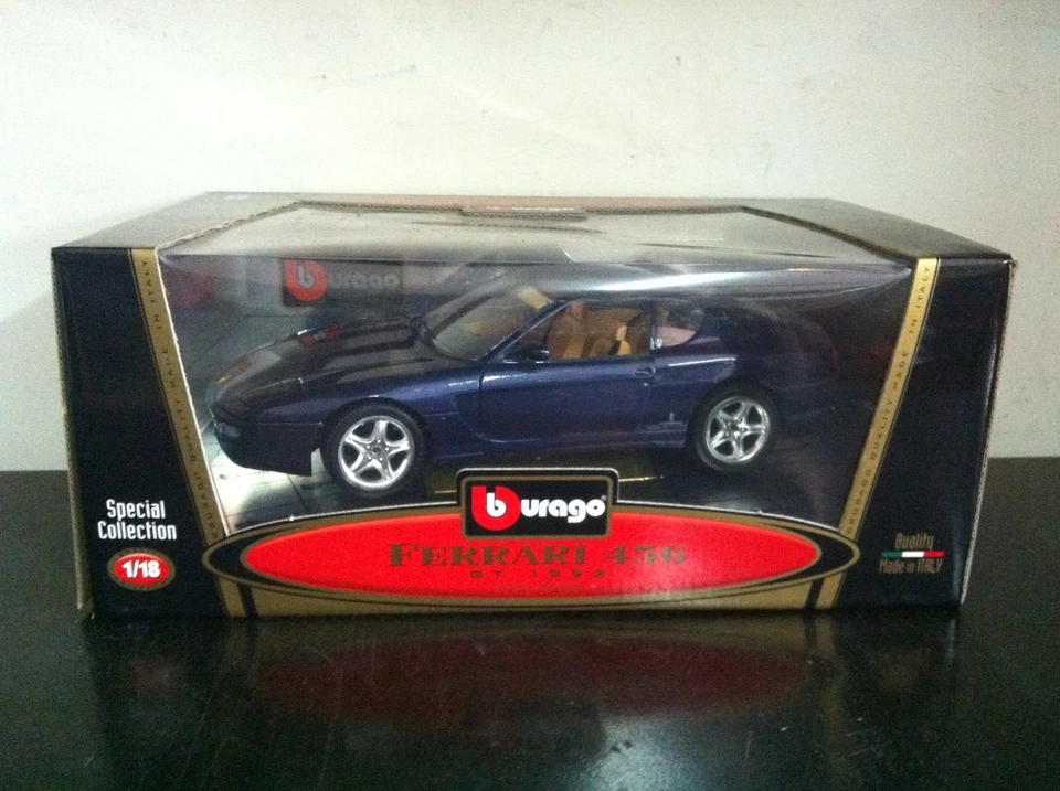 Bburago Burago 1:18 FERRARI 456 GT 1992 BLU in Metallo cod. 3036 MIB - Immagine 1 di 1