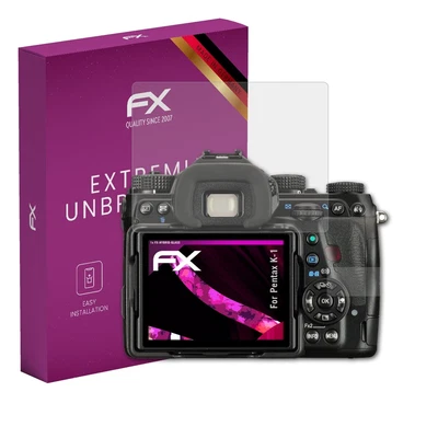 atFoliX Glass Protective Film for Pentax K-1 Glass Protector 9H Hybrid-Glass - Image 1 of 4