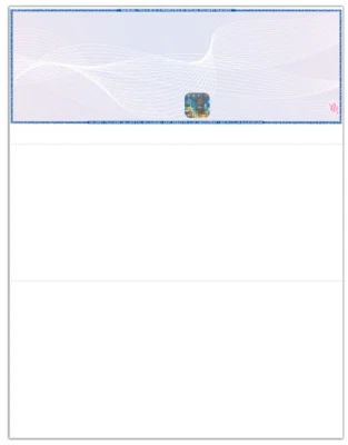 EZ CHECKS Premium High Security Check Paper with Hologram & 22 Security Features