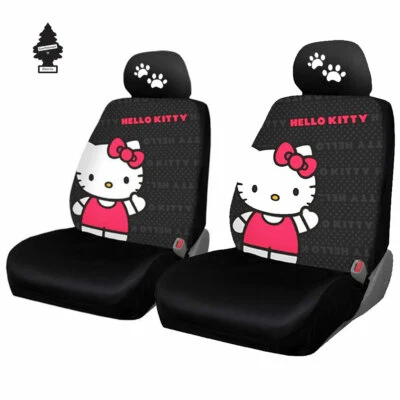 Fundas de asiento de auto Hello Kitty delanteras camioneta SUV ajuste universal regalo para Honda Foto 1 de 4