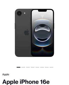 iPhone 16e 128 Go Noir, débloqué et scellé - Photo 1 sur 1