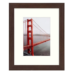 Picture Frame with Mat and Plexiglas for Poster Photo Wall Displays Home Decor