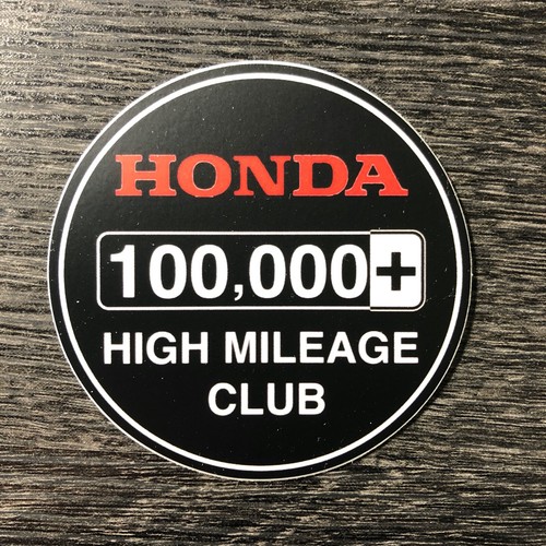 Honda Sticker Decal 100k High Mile Club civic accord si Type R CR-V ...