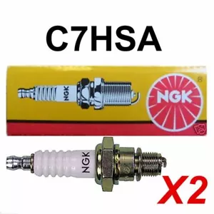 2X NGK C7HSA Spark Plug 70cc 90cc 100cc PITPRO Trail Quad Dirt Bike Buggy ATV - Picture 1 of 1