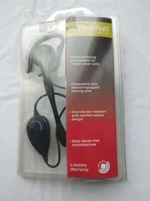Plantronics boom corded ear Headset with 2.5mm for telecoil equipped hearing aid - Image 1 of 4