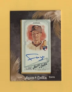 2018 Topps Allen & Ginter Mini Framed Auto Felix Jorge RC 18/25 - Picture 1 of 2