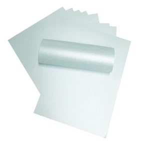 20 X DAMASK AZUL PEREGINA MAJESTUOSO BRILLO NACARADO PAPEL DOBLE CARA 120GSM - Imagen 1 de 2