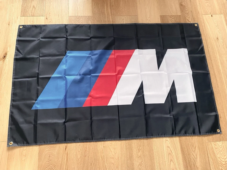 Letrero grande de bandera de carreras de autos BMW M Performance ¡¡Alta calidad!! *90x150cm* Foto 1 de 4
