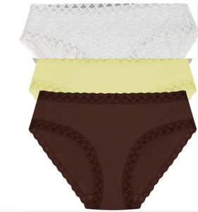 Natori Bliss 3-Pack Cotton Blend Girl Briefs Size Medium 2112 - Picture 1 of 1