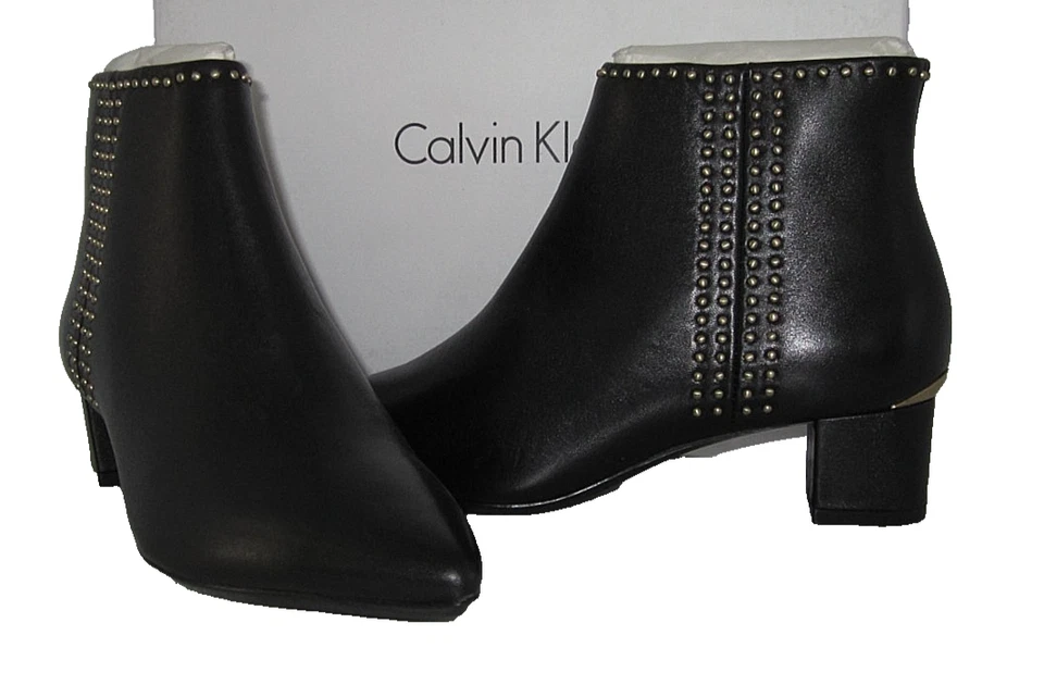 BOTA MUJER CALVIN KLEIN GRAZIANA SEDA VACA TALLA 5.5 NUEVA EN CAJA Foto 1 de 4